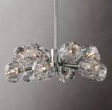BOULE DE CRISTAL CLEAR GLASS ROUND CHANDELIER 24"