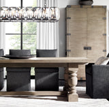 HARLOW CRYSTAL RECTANGULAR CHANDELIER 74"