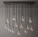 RAIN RECTANGULAR CHANDELIER 54"