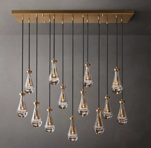 RAIN RECTANGULAR CHANDELIER 54"