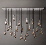 RAIN RECTANGULAR CHANDELIER 72"