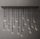 RAIN RECTANGULAR CHANDELIER 72"