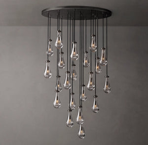 RAIN ROUND CHANDELIER 47"