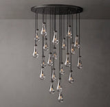 RAIN ROUND CHANDELIER 47"