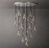RAIN ROUND CHANDELIER 47"