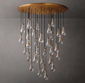 RAIN ROUND CHANDELIER 60"