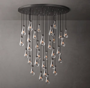 RAIN ROUND CHANDELIER 60"