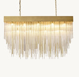 CASCADA RECTANGULAR CHANDELIER 54"