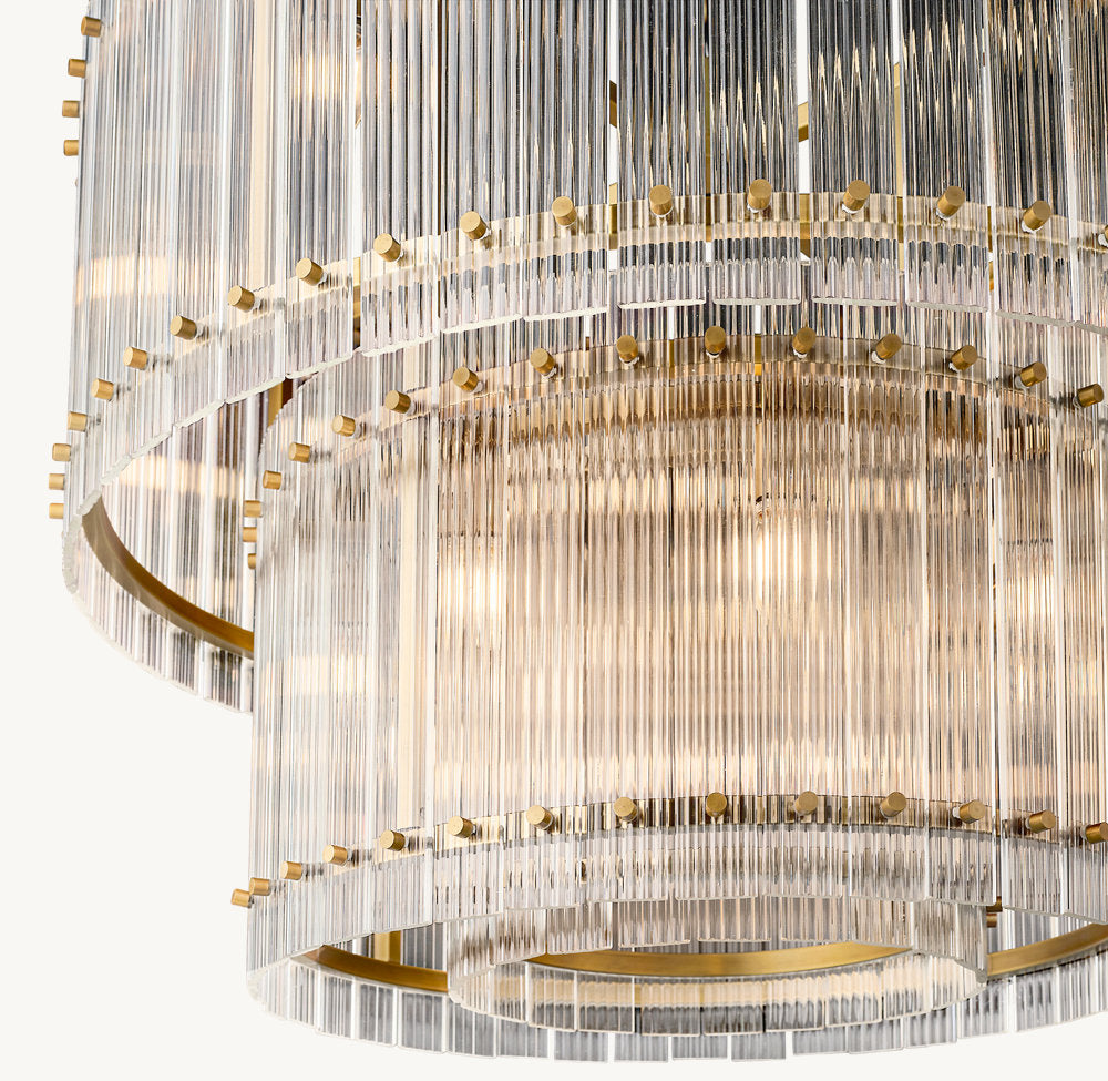 SAN MARCO TWO-TIER ROUND CHANDELIER 37"