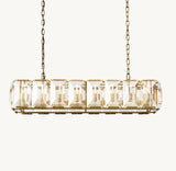 HARLOW CRYSTAL RECTANGULAR CHANDELIER 54"