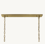 HARLOW CRYSTAL RECTANGULAR CHANDELIER 62"