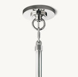BOULE DE CRISTAL CLEAR GLASS ROUND CHANDELIER 24"