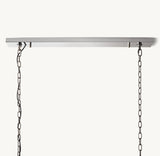 HARLOW CALCITE RECTANGULAR CHANDELIER 54"