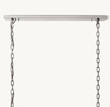 HARLOW CALCITE RECTANGULAR CHANDELIER 74"