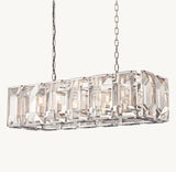 HARLOW CRYSTAL RECTANGULAR CHANDELIER 42"