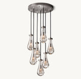 RAIN ROUND CHANDELIER 18"