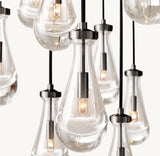 RAIN ROUND CHANDELIER 36"