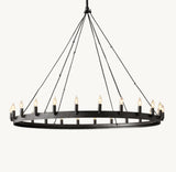 CAMINO VINTAGE CANDELABRA ROUND CHANDELIER 50