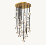 BOULE DE CRISTAL CLEAR GLASS ROUND CLUSTER CHANDELIER 30