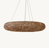 CRYSTAL HALO SMOKE ROUND LED CHANDELIER 41