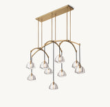 HEMISPHERE LINEAR CHANDELIER 54"