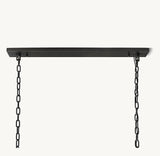 HARLOW CALCITE RECTANGULAR CHANDELIER 42"