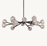 BOULE DE CRISTAL CLEAR GLASS ROUND CHANDELIER 48"