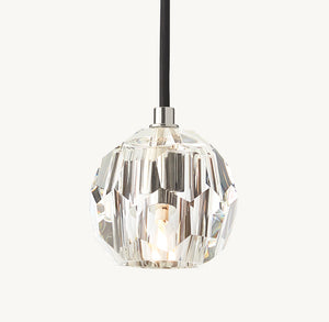 BOULE DE CRISTAL CLEAR GLASS CORD PENDANT