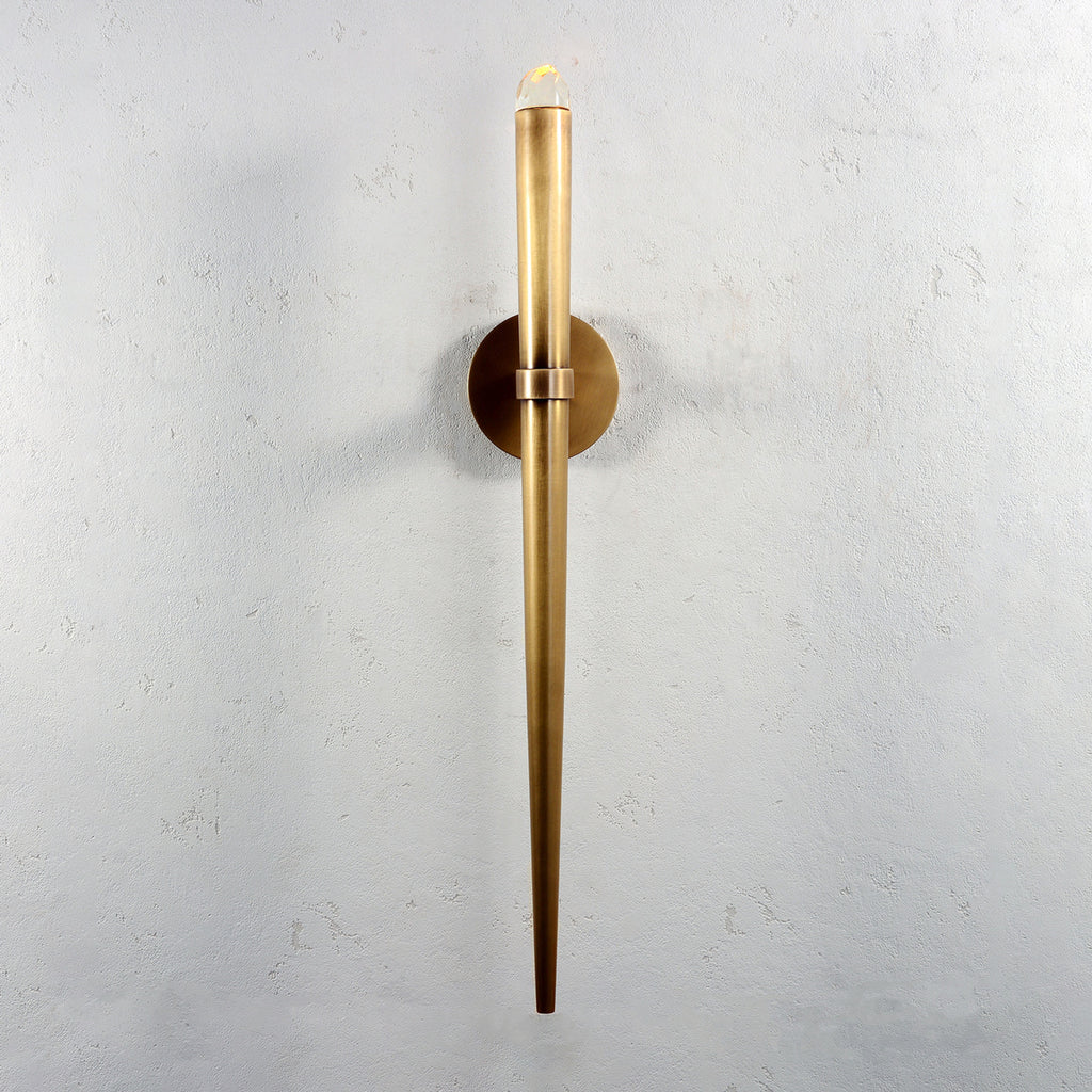Torch Long Sconce Brass