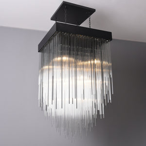 Cataract Square Chandelier 30"