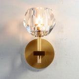 Balle Be Crystal Sconce Brass