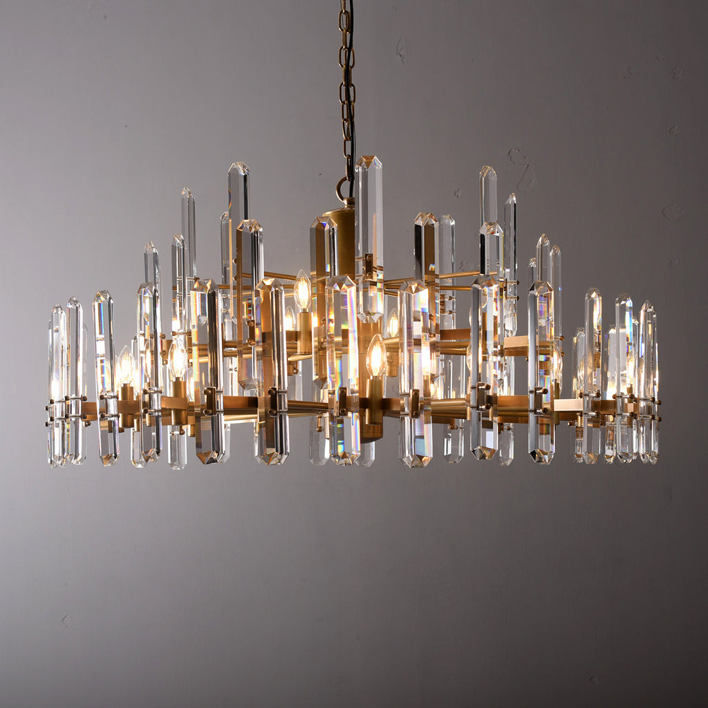 Bloomington Round Chandelier 48" Brass