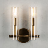 Carney Double Sconce Brass
