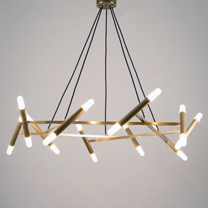 Patrick Chandelier 20 Lights Brass