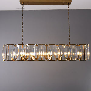 Harris Crystal Rectangular Chandelier 55"