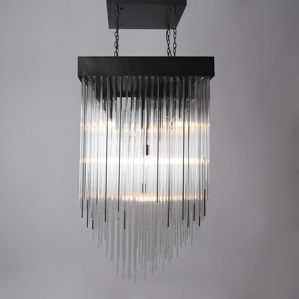 Cataract Square Chandelier 30"