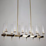 Aicken Chandelier 12 Lights Brass