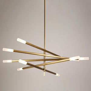 Rotatable Plus Patrick Chandelier 10 Lights Brass