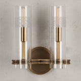 Carney Double Sconce Brass