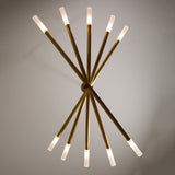 Rotatable Plus Patrick Chandelier 10 Lights Brass