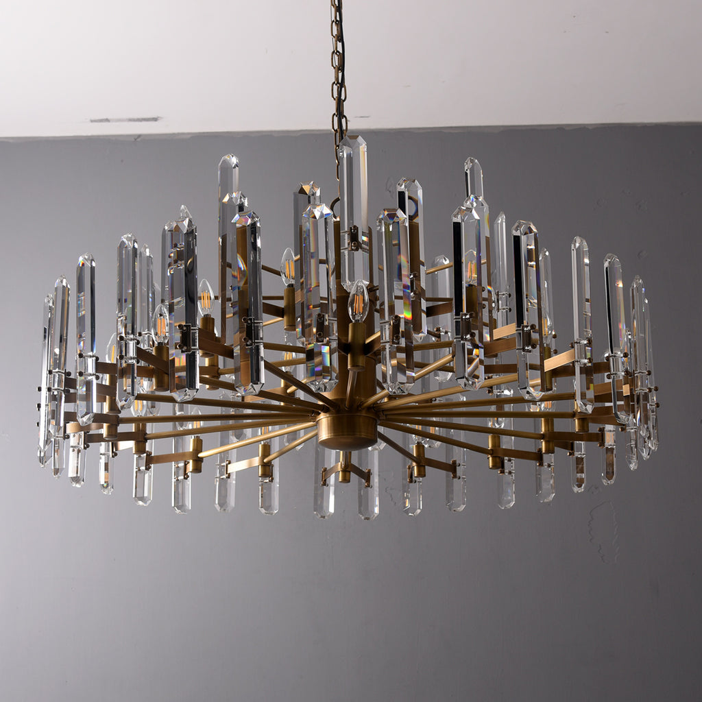 Bloomington Round Chandelier 48" Brass