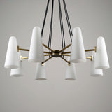 Bianco Chandelier 8 Lights Brass