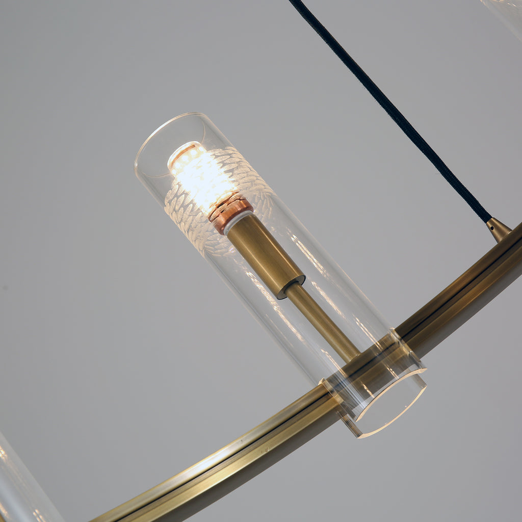 Carney Chandelier 10 Lights Brass