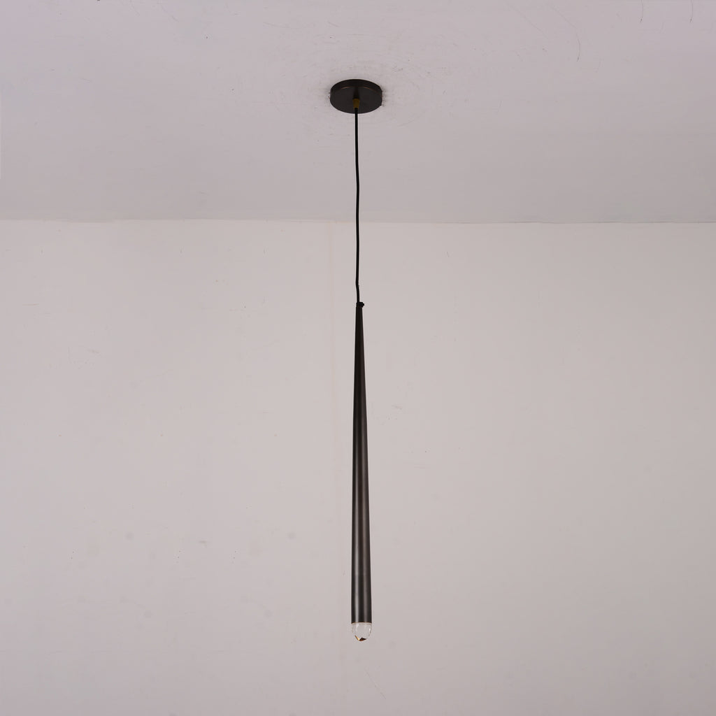 Arrow Crystal Large Pendant Bronze