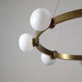 Globe Brass Chandelier 8 Lights