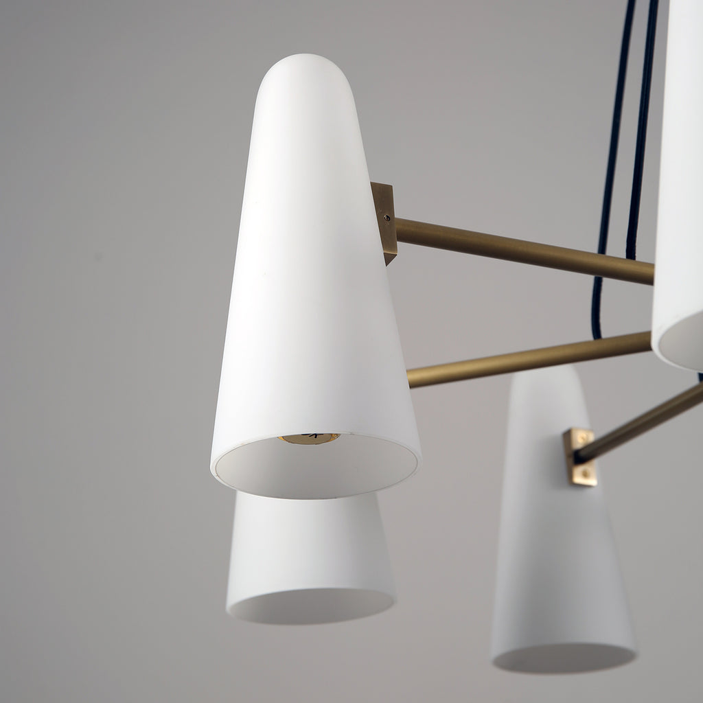 Bianco Chandelier 8 Lights Brass