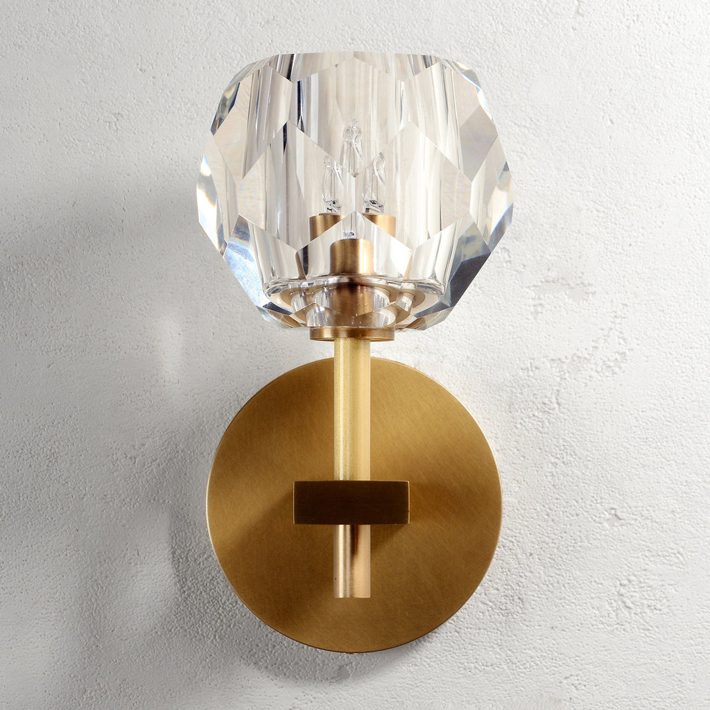 Balle Be Crystal Sconce Brass