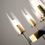 Aicken Chandelier 12 Lights Brass