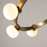 Globe Brass Chandelier 8 Lights