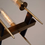 Aicken Chandelier 12 Lights Brass